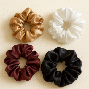 Lot de 4 chouchous en satin